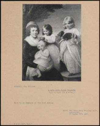 A Lady With Three Children