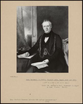 John Marshall (d. 1870), Sheriff 1834, Mayor 1838 And 1841