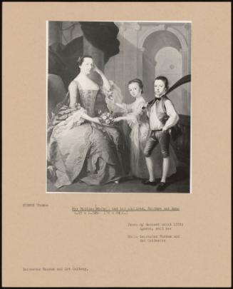 Mrs. Matthew Michell And Her Children, Matthew And Anne