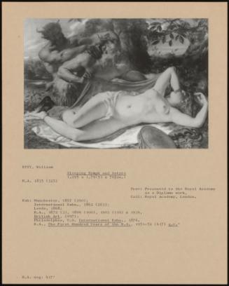 Sleeping Nymph And Satyrs