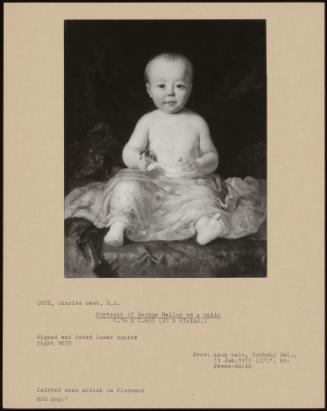 Portrait Of George Hallam As A Child