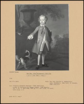 The Hon. John Chichester 1740-1783