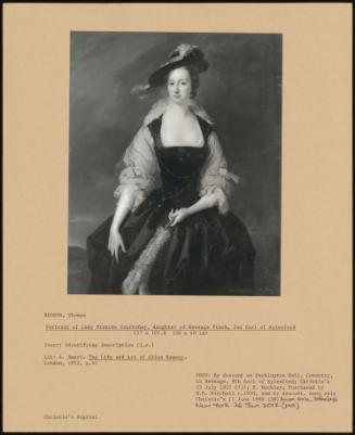 Portrait Of Lady Frances Courtenay, Daughter Of Heneage Finch, 2nd Earl Of Aylesford