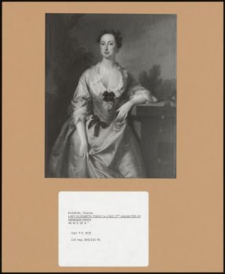 Lady Elizabeth Finch (+1793) 2nd Daughter Of Heneage Finch