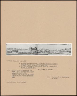 1. Riviere De Marne Passant A St Maur A Monsieur Le Prince Dessine D'après Nature 28 Octobre 1684; 2. St. Maur A Monsieur Le Prince De Condé Dessine D'après Nature 28 Octobre 1684