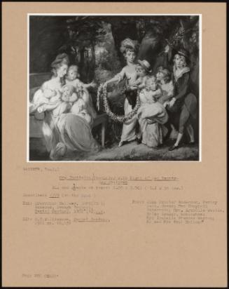 Mrs Justinian Casamajor With Eight Of Her Twenty- Two Children