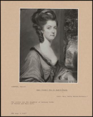 Anne (Cooke) Mrs St Andrew Warde