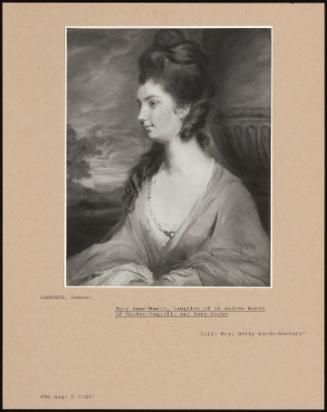 Mary Anne Warde, Daughter Of St Andrew Warde Of Hooton Pagnell, And Mary Cooke