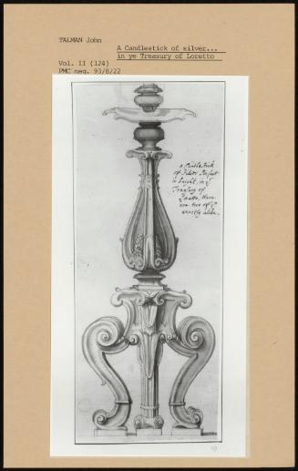 A Candlestick Of Silver In Ye Treasury Of Loretto