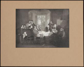 Sir Walter Scott & His Friends' - He Is Reading To Them Round A Table At Abbotsford.