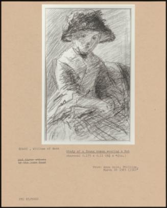 Study Of A Young Woman Wearing A Hat