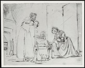 Family Scene, Two Women and a Child