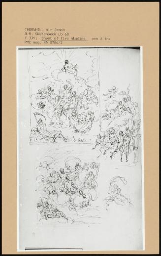 Sheet Of Five Studies