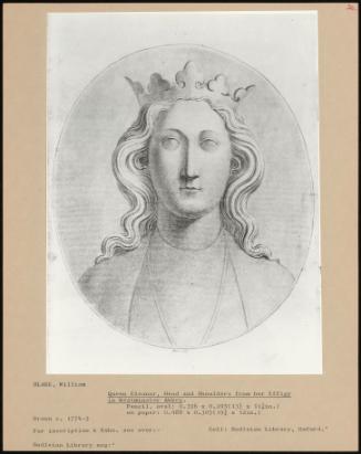 Queen Eleanor, Head And Shoulders From Her Effigy In Westminster Abbey.