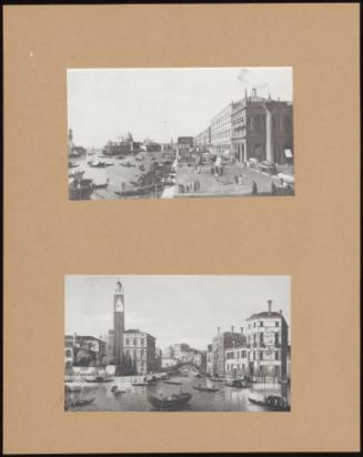 Venice, The Molo Looking West & The Grand Canal