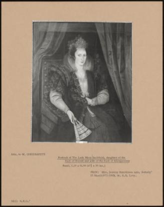 Portrait Of The Lady Mary Sackfield, Daughter Of The Earl Of Dorset And Wife Of The Earl Of Abergavenny