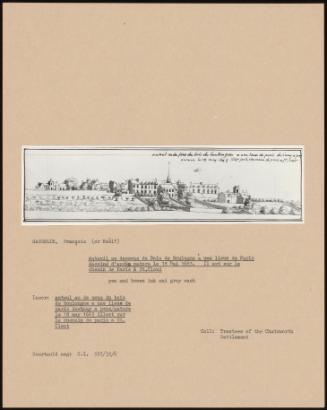 Maison A Une Demie Lieu De Paris Aux Pères Jésuites De La Rue St. Antoine, Dessine D'après Nature Le 13 Juillet 1684