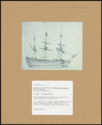 Broadside View of H. M. S. Victory in the Medway