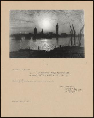 Westminster Bridge By Moonlight