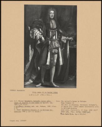 King James II In Garter Robes