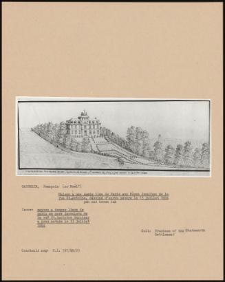 Maison A Une Demie Lieu De Paris Aux Pères Jésuites De La Rue St. Antoine, Dessine D'après Nature Le 13 Juillet 1684