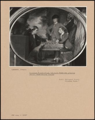 Viscount Fitzwilliam And Lord Pembroke Playing Chess: Lord Onslow Behind