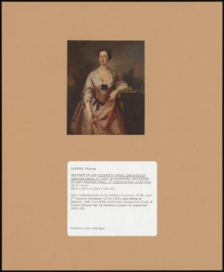 Portrait Of Lady Elizabeth Finch, Daughter Of Heneage Finch, 2nd Earl Of Aylesford, And Sister Of Lady Frances Finch, 1st Viscountess Courtenay