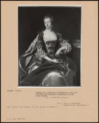 Katherine, Countess Of Plymouth, Wife Of 4th Earl Of Plymouth, Daughter Of 1st Lord Archer