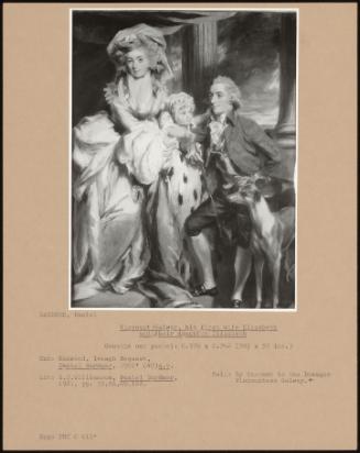 Viscount Galway, His First Wife Elizabeth And Their Daughter Elizabeth