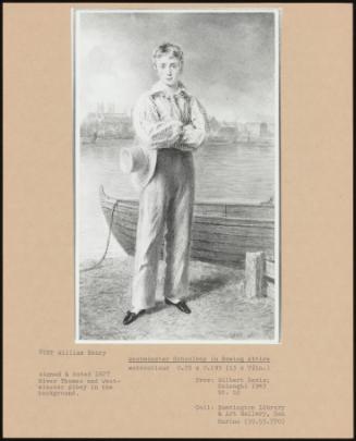 Westminster Schoolboy In Rowing Attire