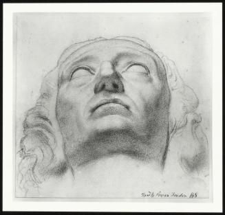 Chaucer at the Court of Edward III–Study for the Head of Milton copied from Sculpture