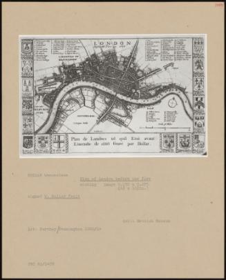 Plan Of London Before The Fire