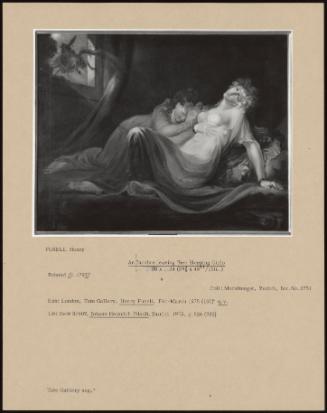 An Incubus Leaving Two Sleeping Girls