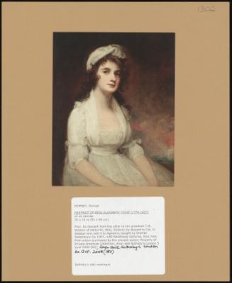 Portrait of Miss Elizabeth Tighe (1774-1857)