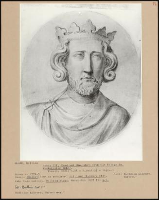Henry Iii, Head And Shoulders From His Effigy In Westminster Abbey.