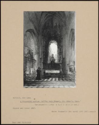 A Companion Picture To 'the Lady Chapel, St John's, Caen '