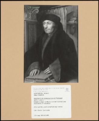 Portrait Of Erasmus Of Rotterdam