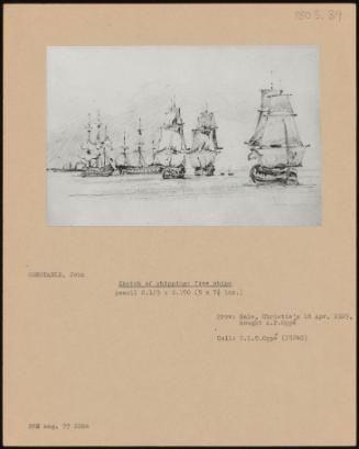 Sketch of Shipping; Five Ships