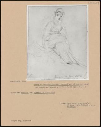 Study of Harriet Cobbold, Seated Out of Doors (Recto)