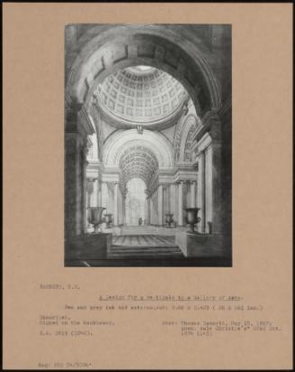 A Design For A Vestibule To A Gallery Of Arts