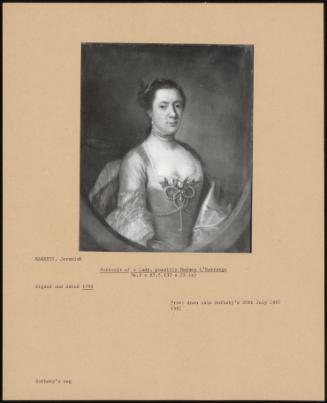 Portrait Of A Lady, Possibly Madame L 'estrange