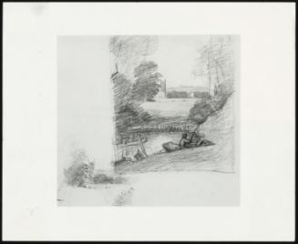 Two Studies of Dedham Chruch, From the East