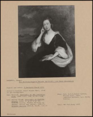 Mrs William Wiggett Bulwer (1737-98), Nee Mary Blaicklock