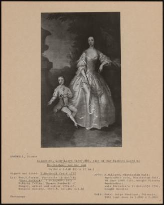 Elizabeth, Lady Lloyd (1707-88), Wife Of Sir Richard Lloyd Of Hintlesham, And Her Son