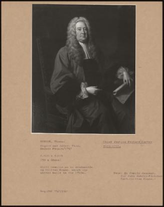 Chief Justice Richard Carter 1672-1755.