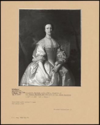 Elizabeth Marsham (1711-1782), Daughter Of Sir Robert Marsham And 2nd Wife Of Sir Jacob Bouverie