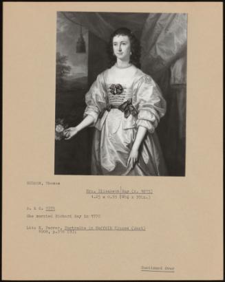 Mrs. Elizabeth Ray (D. 1815)