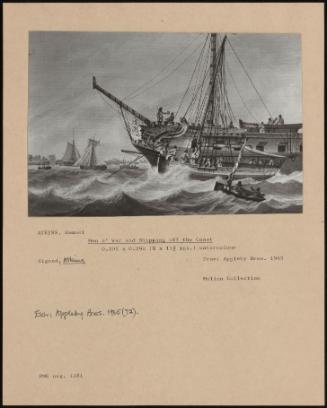 Men O' War And Shipping Off The Coast