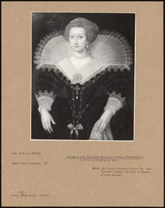 Portrait Of Lady Catherine Manners, Duchess Of Buckingham