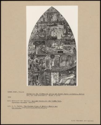 Design For St. Frideswide Window At Christ Church Cathedral, Oxford